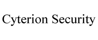 CYTERION SECURITY