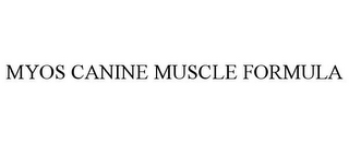 MYOS CANINE MUSCLE FORMULA