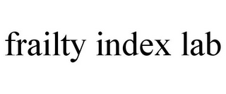 FRAILTY INDEX LAB