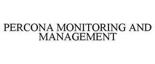 PERCONA MONITORING AND MANAGEMENT