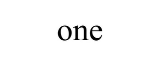 ONE