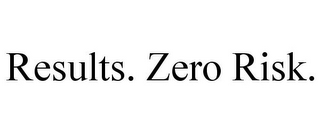 RESULTS. ZERO RISK.