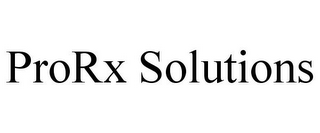 PRORX SOLUTIONS