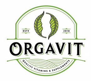 ORGAVIT ESTD 2018 QUALITY VITAMINS & SUPPLEMENTS