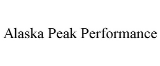 ALASKA PEAK PERFORMANCE