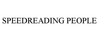 SPEEDREADING PEOPLE