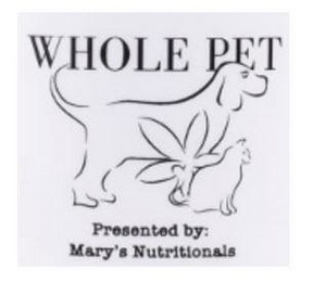 WHOLE PET PRESENTED BY: MARY'S NUTRITIONALS