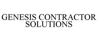 GENESIS CONTRACTOR SOLUTIONS