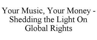 YOUR MUSIC, YOUR MONEY - SHEDDING THE LIGHT ON GLOBAL RIGHTS