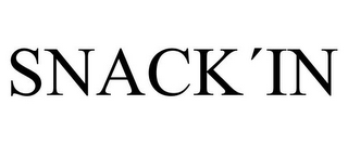 SNACK¿IN