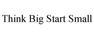 THINK BIG START SMALL