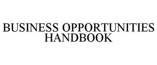 BUSINESS OPPORTUNITIES HANDBOOK