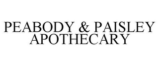 PEABODY & PAISLEY APOTHECARY