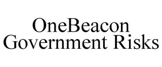 ONEBEACON GOVERNMENT RISKS