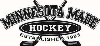 MINNESOTA MADE HOCKEY ESTABLISHED 1993