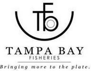 TBF TAMPA BAY FISHERIES BRINGING MORE TO THE PLATE.