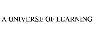 A UNIVERSE OF LEARNING