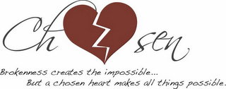 CHOSEN BROKENNESS CREATES THE IMPOSSIBLE ... BUT A CHOSEN HEART MAKES ALL THINGS POSSIBLE.