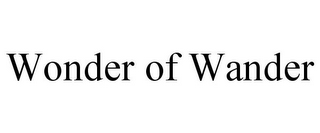 WONDER OF WANDER