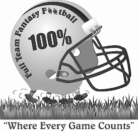 FULL TEAM FANTASY FOOTBALL 100% "WHERE EVERYGAME COUNTS"