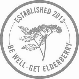 ESTABLISHED 2013 BE WELL GET ELDERBERRY