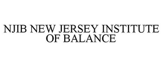 NJIB NEW JERSEY INSTITUTE OF BALANCE