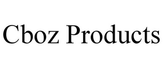 CBOZ PRODUCTS