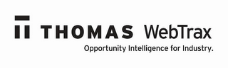 T THOMAS WEBTRAX OPPORTUNITY INTELLIGENCE FOR INDUSTRY.