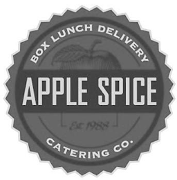 BOX LUNCH DELIVERY APPLE SPICE CATERINGCO. EST 1988