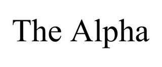 THE ALPHA