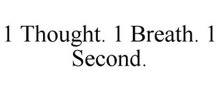 1 THOUGHT. 1 BREATH. 1 SECOND.