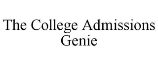 THE COLLEGE ADMISSIONS GENIE