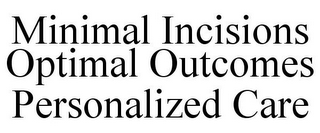 MINIMAL INCISIONS OPTIMAL OUTCOMES PERSONALIZED CARE