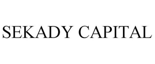 SEKADY CAPITAL