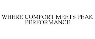 WHERE COMFORT MEETS PEAK PERFORMANCE