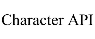 CHARACTER API