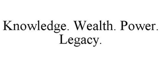 KNOWLEDGE. WEALTH. POWER. LEGACY.