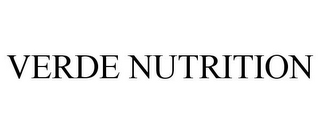 VERDE NUTRITION