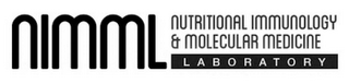 NIMML NUTRITIONAL IMMUNOLOGY & MOLECULAR MEDICINE LABORATORY