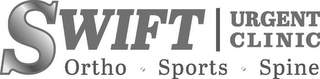 SWIFT URGENT CLINIC ORTHO · SPORTS · SPINE