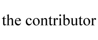 THE CONTRIBUTOR