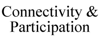CONNECTIVITY & PARTICIPATION