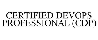 CERTIFIED DEVOPS PROFESSIONAL (CDP)