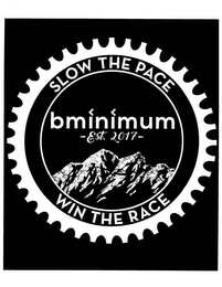 BMINIMUM -EST. 2017- SLOW THE PACE WIN THE RACE