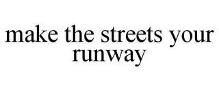 MAKE THE STREETS YOUR RUNWAY