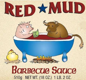 RED MUD BARBECUE SAUCE 510G NET WT. (18OZ.) 1 LB. 2 OZ.