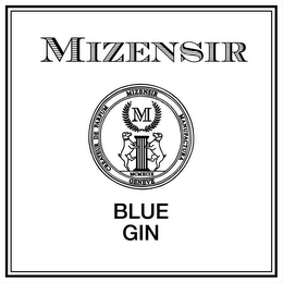 MIZENSIR CREATEUR DE PARFUM MIZENSIR MANUFACTURA GENEVE M MCMXCIX BLUE GIN