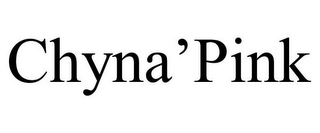 CHYNA'PINK
