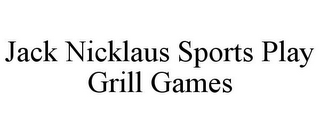 JACK NICKLAUS SPORTS PLAY GRILL GAMES