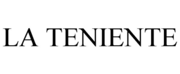 LA TENIENTE